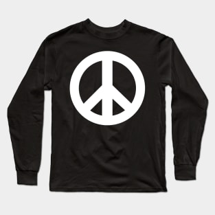 Peace Symbol - White - No Linest X 300 Long Sleeve T-Shirt